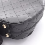 Chanel Shoulder Bag Mini Quilted Black Leather Small Flap — view 8
