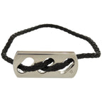 Hermes Leather Silver 925 Black Hardware Bracelet 1124 — view 2