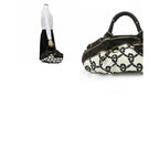 Loewe Handbag Nappa Ire Anagram Rope Leather Canvas Dark Brown Creamish — view 2