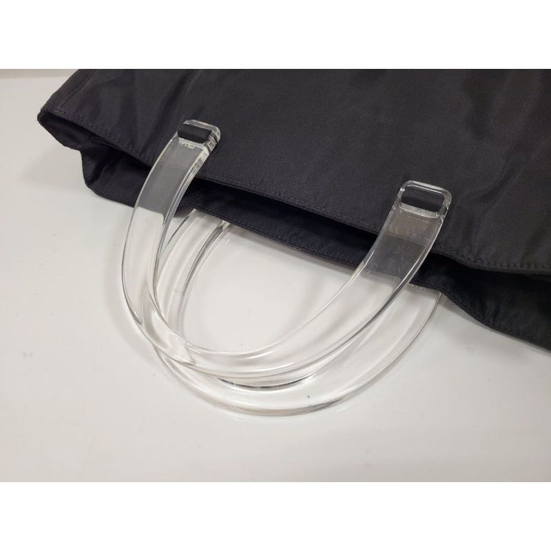 Prada Handbag B8167 Tessuto Nylon Plastic Nero Black — view 7
