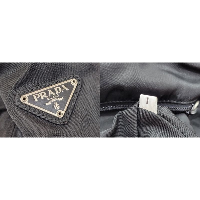 Prada Handbag B8167 Tessuto Nylon Plastic Nero Black — view 9