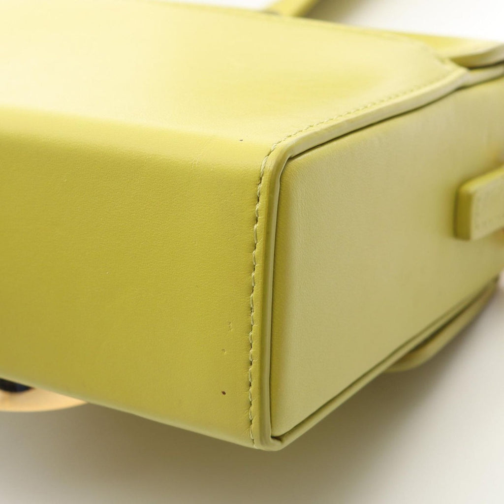 Dior Shoulder Bag 30 Montaigne Box Yellow Green Leather — view 5