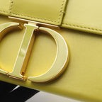 Dior Shoulder Bag 30 Montaigne Box Yellow Green Leather — view 6