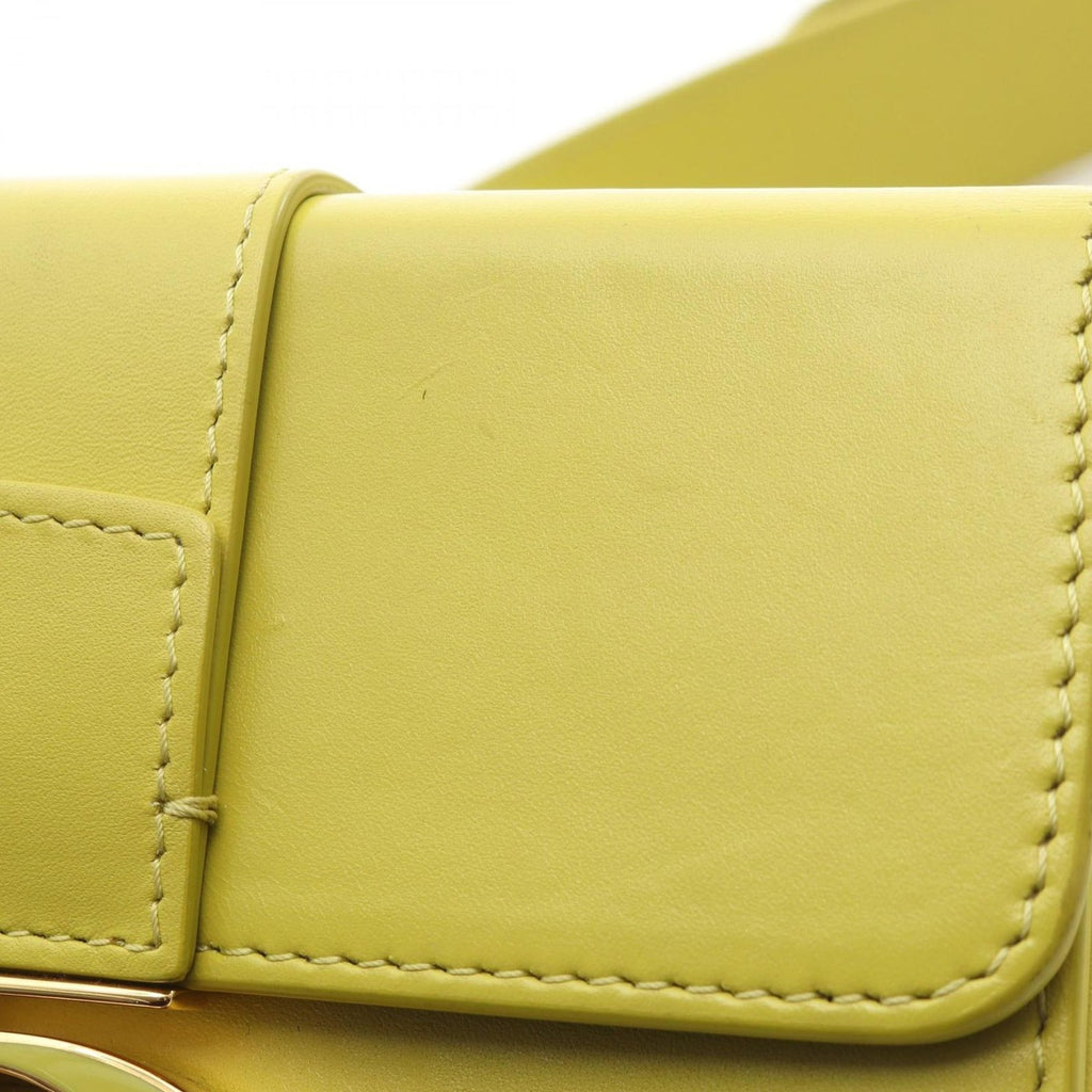 Dior Shoulder Bag 30 Montaigne Box Yellow Green Leather — view 8