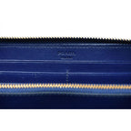 Prada Wallet Zip Around Tessuto Quiltin Bluette Quilted Blue — view 6