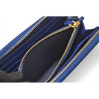 Prada Wallet Zip Around Tessuto Quiltin Bluette Quilted Blue — view 9