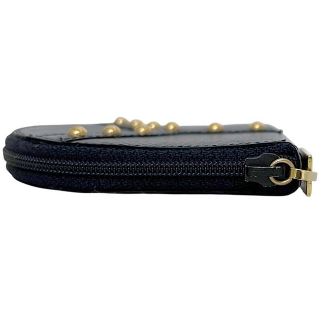 Yves Saint Laurent Coin Case Black Purse Leather — view 3