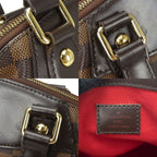 Louis Vuitton Handbag Shoulder Verona Damier Ebene Leather Goldhardware — view 7
