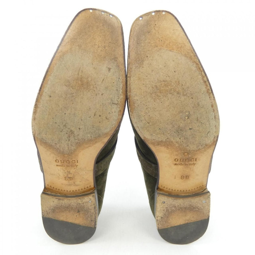Gucci Shoes Suede Khaki — view 4