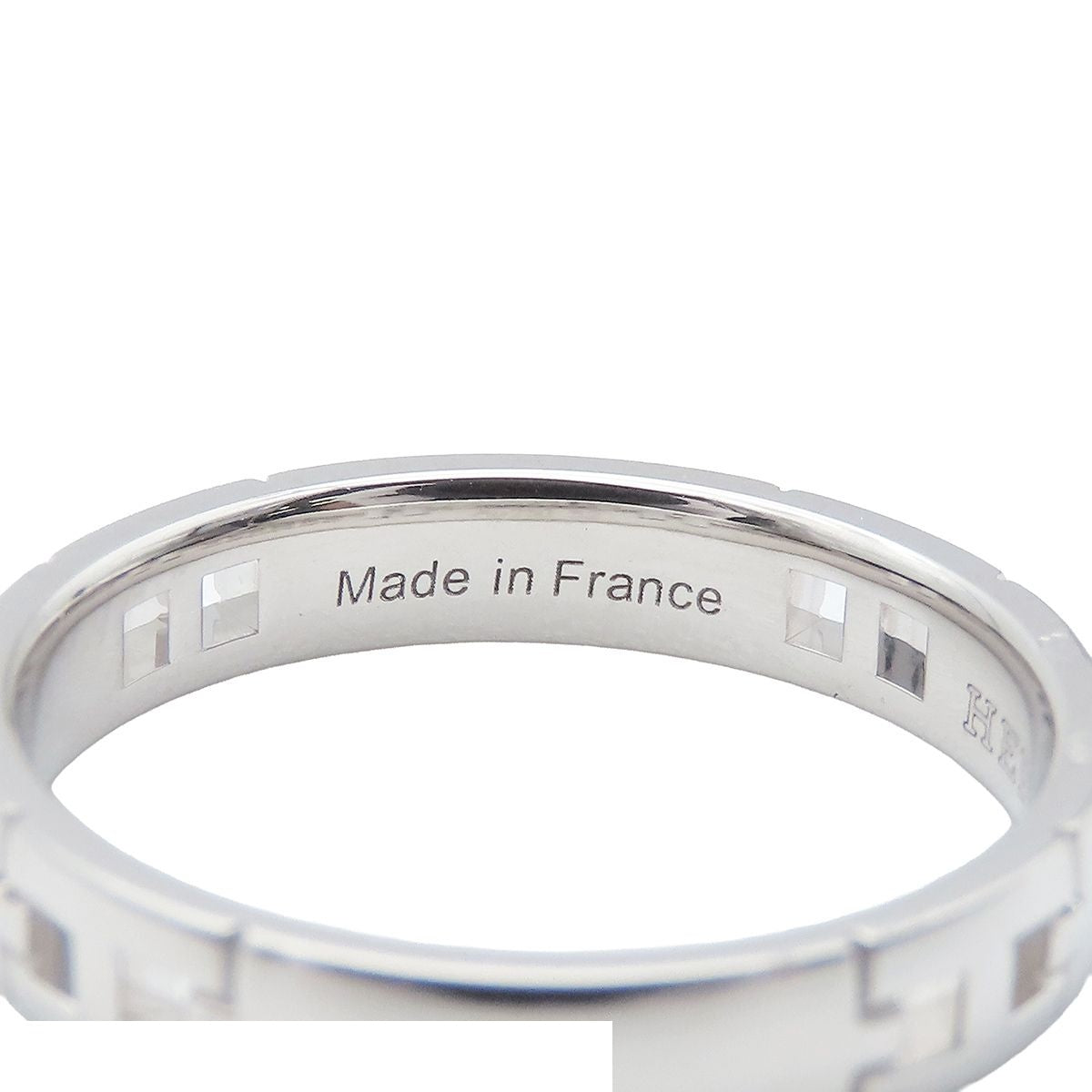 Hermes Hercules White Gold 18k 52 Ring — view 7