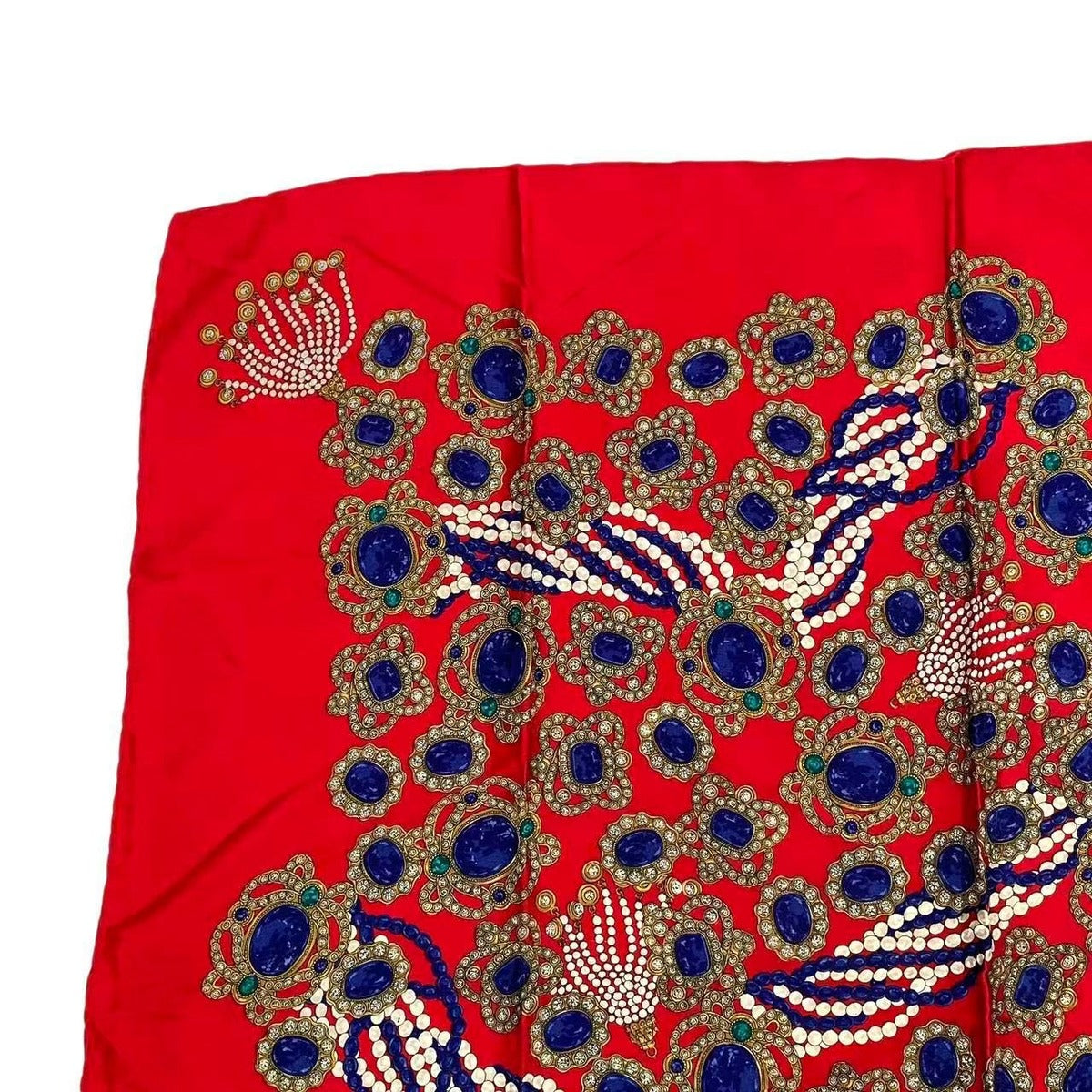 Chanel Scarf Silk Pattern Red — view 2