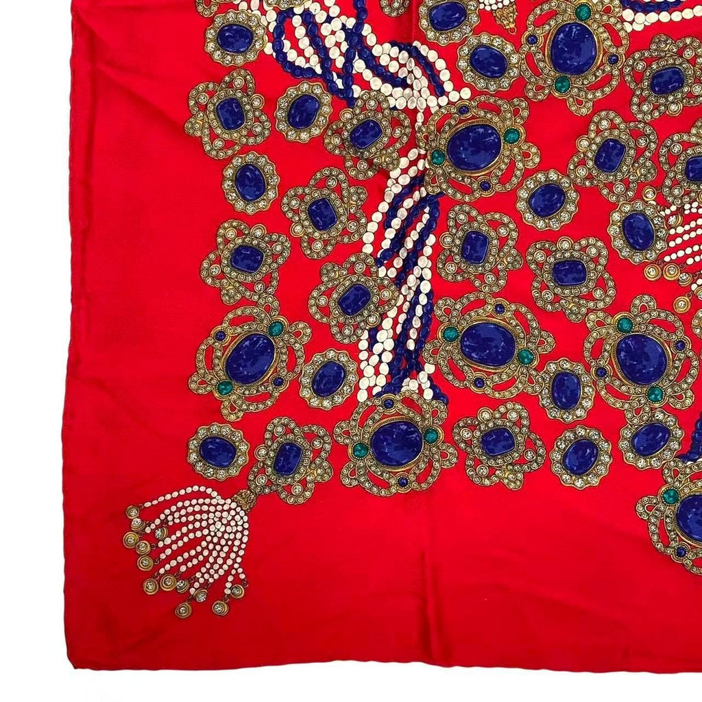 Chanel Scarf Silk Pattern Red — view 4