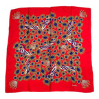 Chanel Scarf Silk Pattern Red