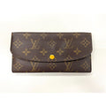 Louis Vuitton Monogram Portefeuille Emilie Zipper Long Wallet Brown