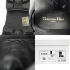 Dior D-major Short Boots Logo Size 37 Black Leather Zip Up — view 9
