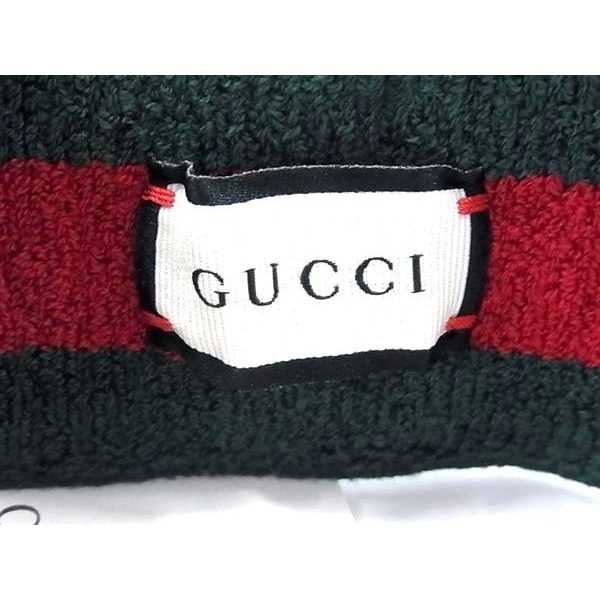 Gucci Sherry Line Cotton Sun Visor Hat Red Greene — view 3