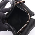 Celine Waist Bag Macadam Black Canvas Leather — view 3