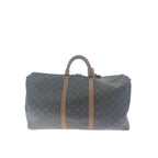 Louis Vuitton Boston Bag Monogram Keepall 55 Brown — view 2