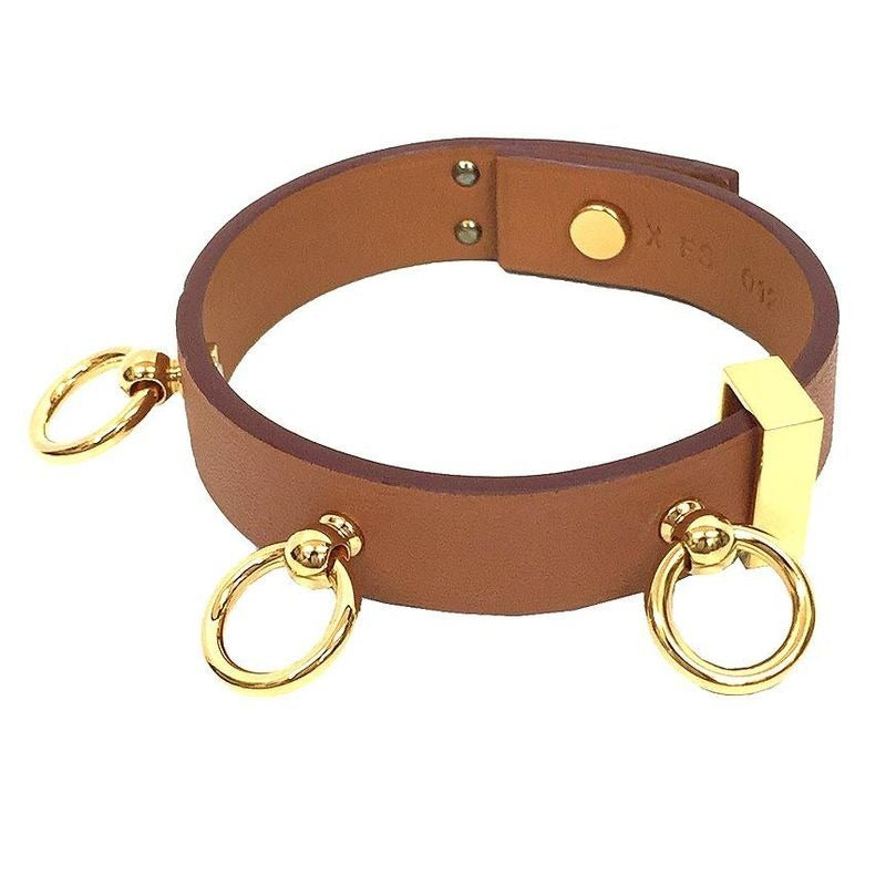 Hermes Leather Bracelet Mini Dog Annaud T2 Aq8113 — view 2