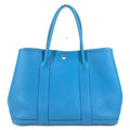 Hermes Garden Party PM Tote Bag 36 Negonda Blue