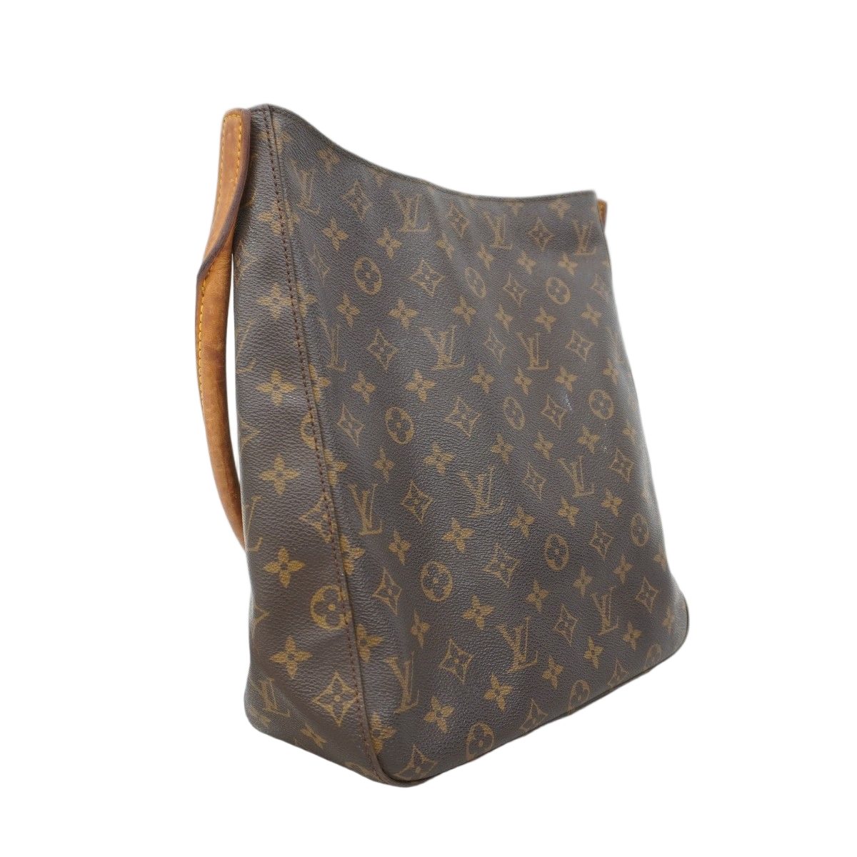 Louis Vuitton Shoulder Bag Monogram Looping GM Brown — view 2