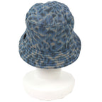 Dior Parley Homme Leopard Pattern Bucket Hat Blue M Large Recommended — view 4