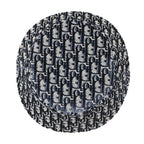 Dior Hat Oblique Trotter Velour 58 Navy Red — view 4