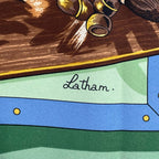 Hermes Scarf Silk Carre 90 Memoire D'hermes Memories Green — view 8