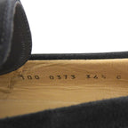Gucci 100 Logo Suede Leather Loafers Black Gold 36.5 — view 7