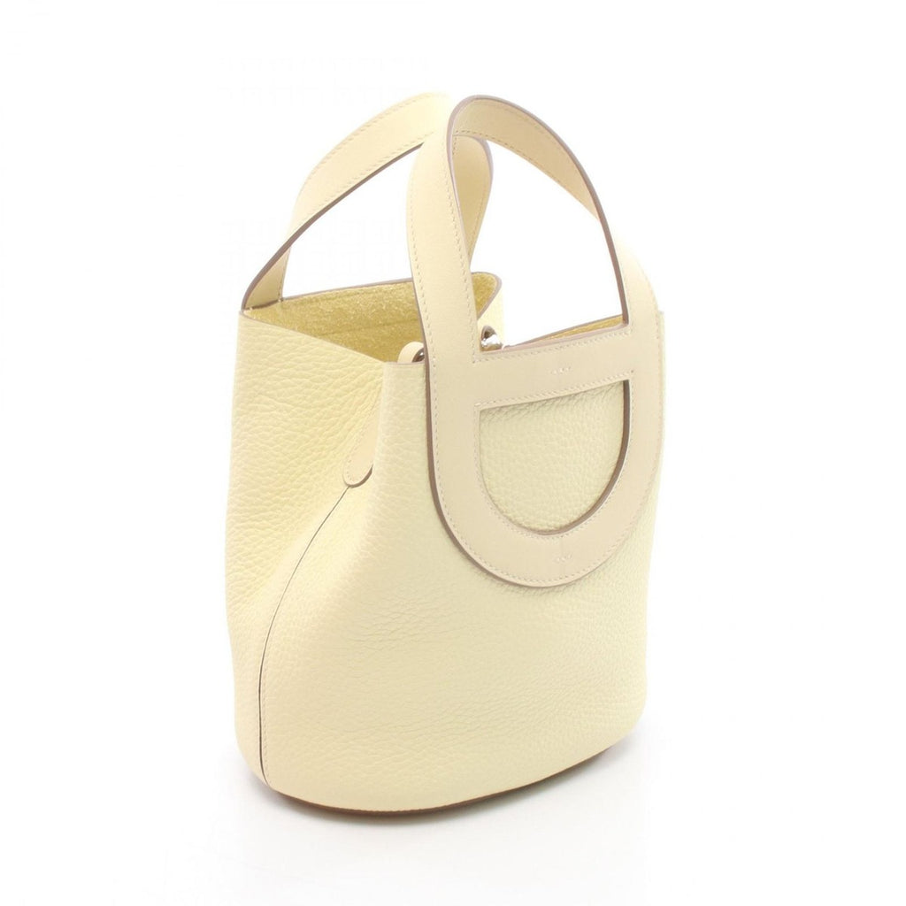Hermes Handbag in the Loop 18 Jaune Poussin Leather Joanne Yellow — view 2