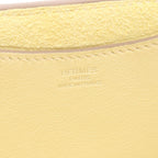 Hermes Handbag in the Loop 18 Jaune Poussin Leather Joanne Yellow — view 4