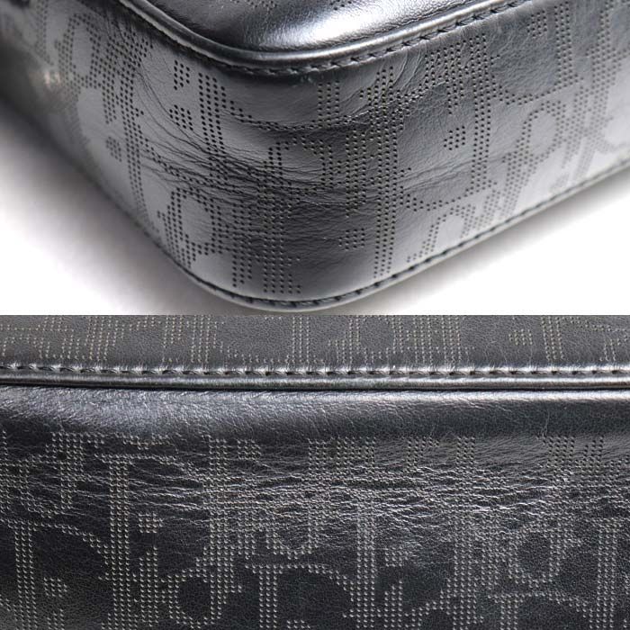 Christian Dior Safari Messenger Bag Shoulder Oblique Black 1 Vpi h03 — view 7