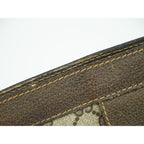 Gucci Vintage Sherry Line GG Supreme Clutch Beige — view 7