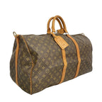 Louis Vuitton Boston Bag Monogram Keepall Bandouliere 55 Brown — view 2