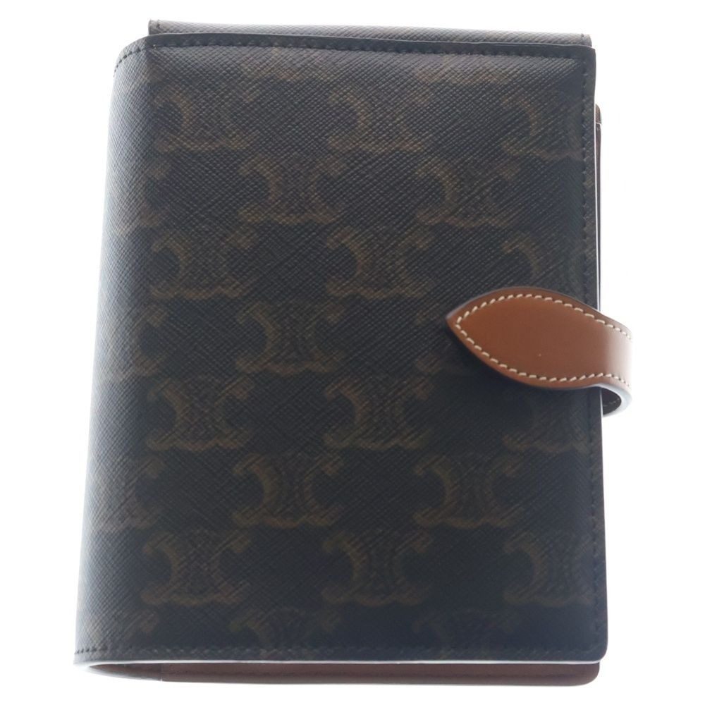Celine Triomphe Canvas Travel Kit Pouch Brown