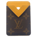 Louis Vuitton Monogram Macassar Card Holder Magnet Case Orange Brown