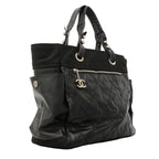 Chanel Tote Paris Biarritz Canvas Black Silver — view 2