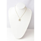 Chanel Coco Mark CC Rhinestone Vintage Gold B12 — view 2