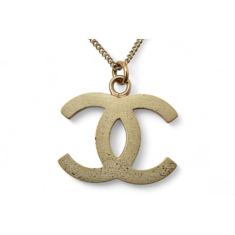 Chanel Coco Mark CC Rhinestone Vintage Gold B12 — view 5