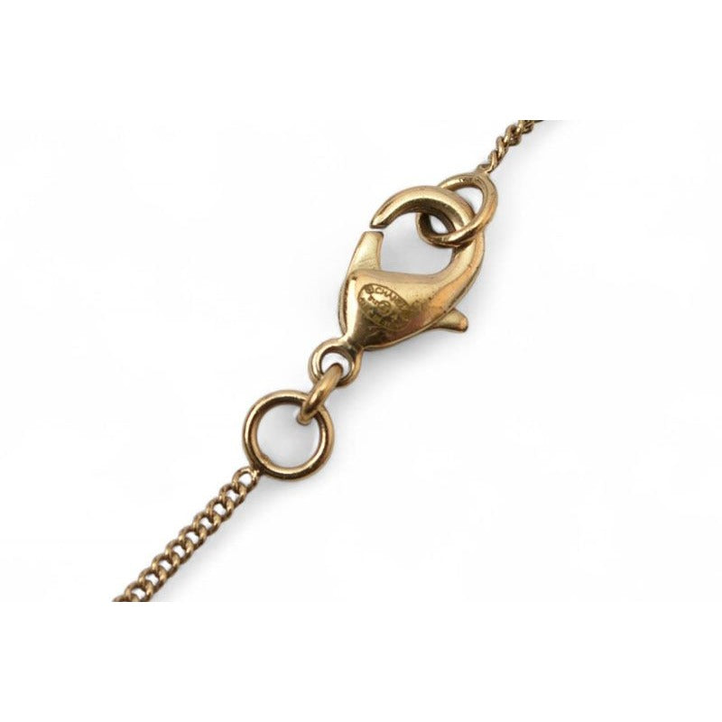 Chanel Coco Mark CC Rhinestone Vintage Gold B12 — view 6