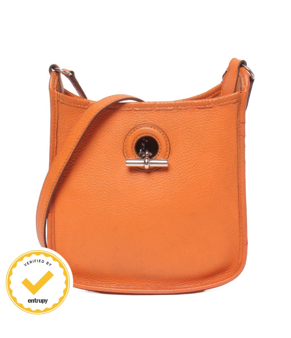 Hermes Shoulder Bag Crossbody Silver Vespa TPM