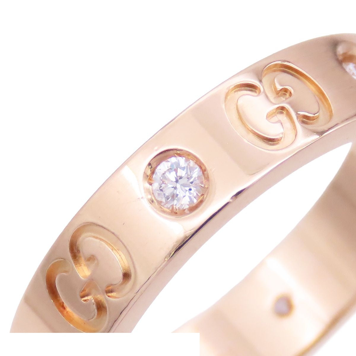 Gucci Icon Ring Pink Gold 18k Diamond — view 2