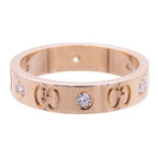 Gucci Icon Ring Pink Gold 18k Diamond — view 5