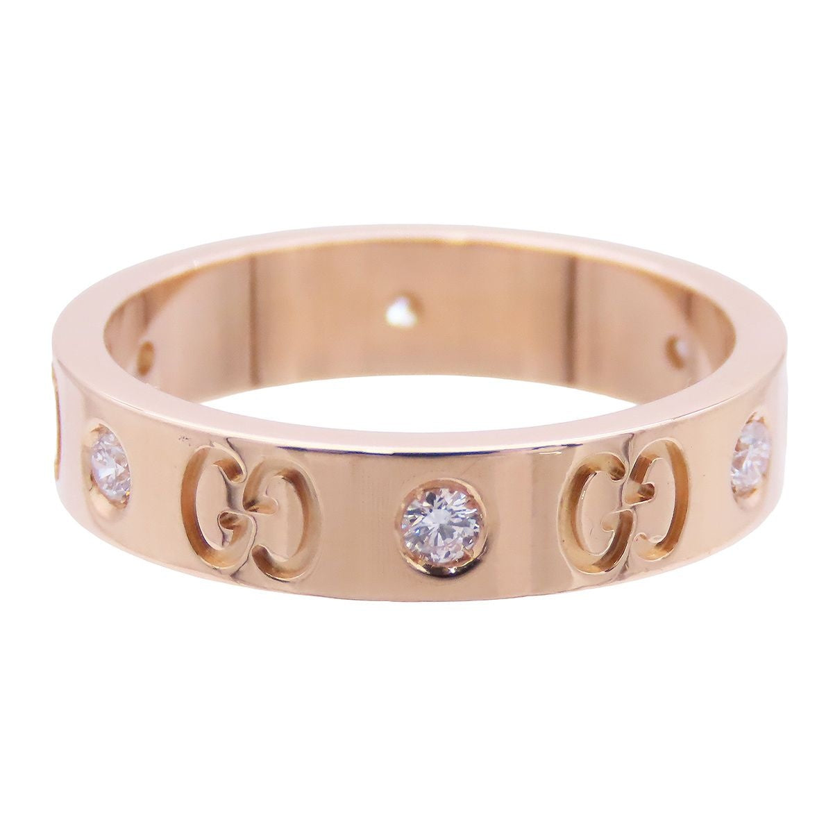Gucci Icon Ring Pink Gold 18k Diamond — view 5
