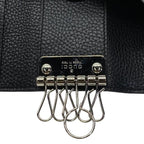 Gucci 6-Ring Key Case Hook Ring Small Leather Black — view 7