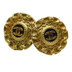 Chanel Vintage Coco Mark Gold Plated