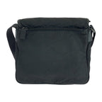 Prada Tessuto Triangle Logo Plate Black Silver Hardware Nylon Bt0173 — view 2