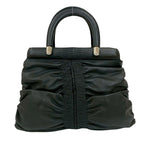 Christian Dior Karenina CD Logo Charm Hardware Leather Tote Black — view 4