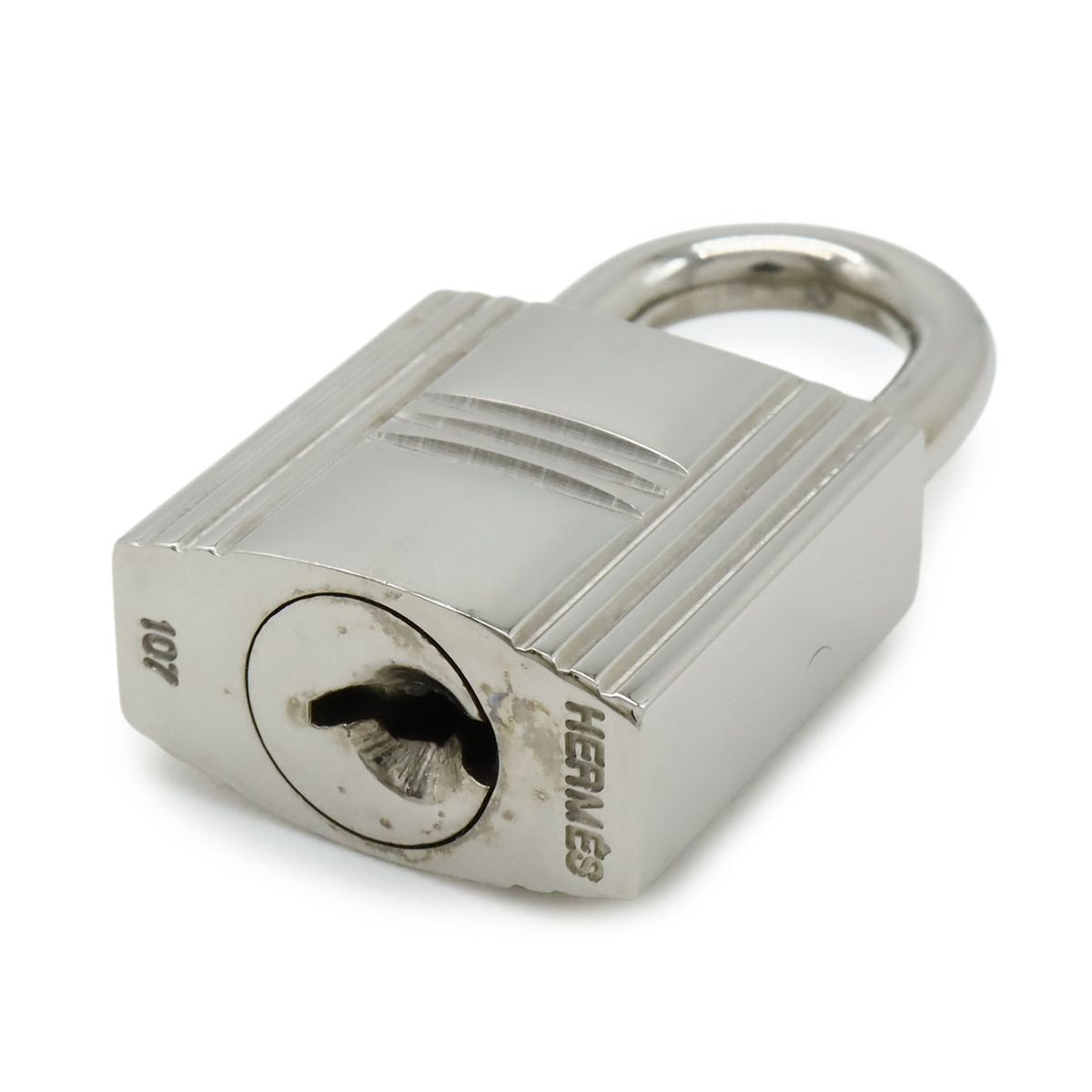Hermes Cadena Padlock Key with Metal Silver — view 4