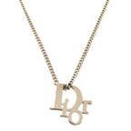 Christian Dior Logo Stone Silver Necklace Accessories 0022 — view 2